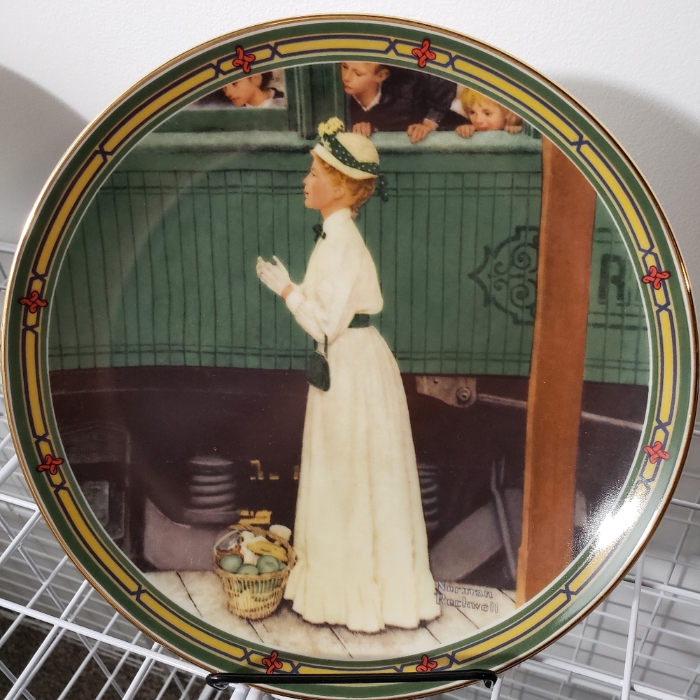 Norman Rockwell's American Dream collection. "A Mother's Welcome".